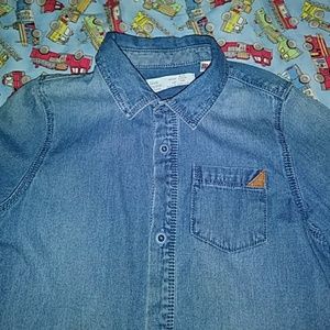 Zara boys toddler button up